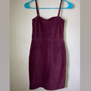 maroon dress